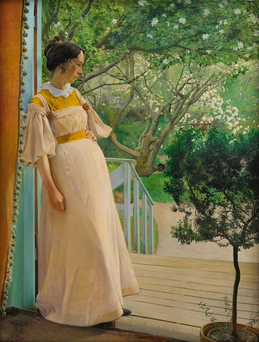 Artwork Title: In the Garden Doorway, The Artist's Wife