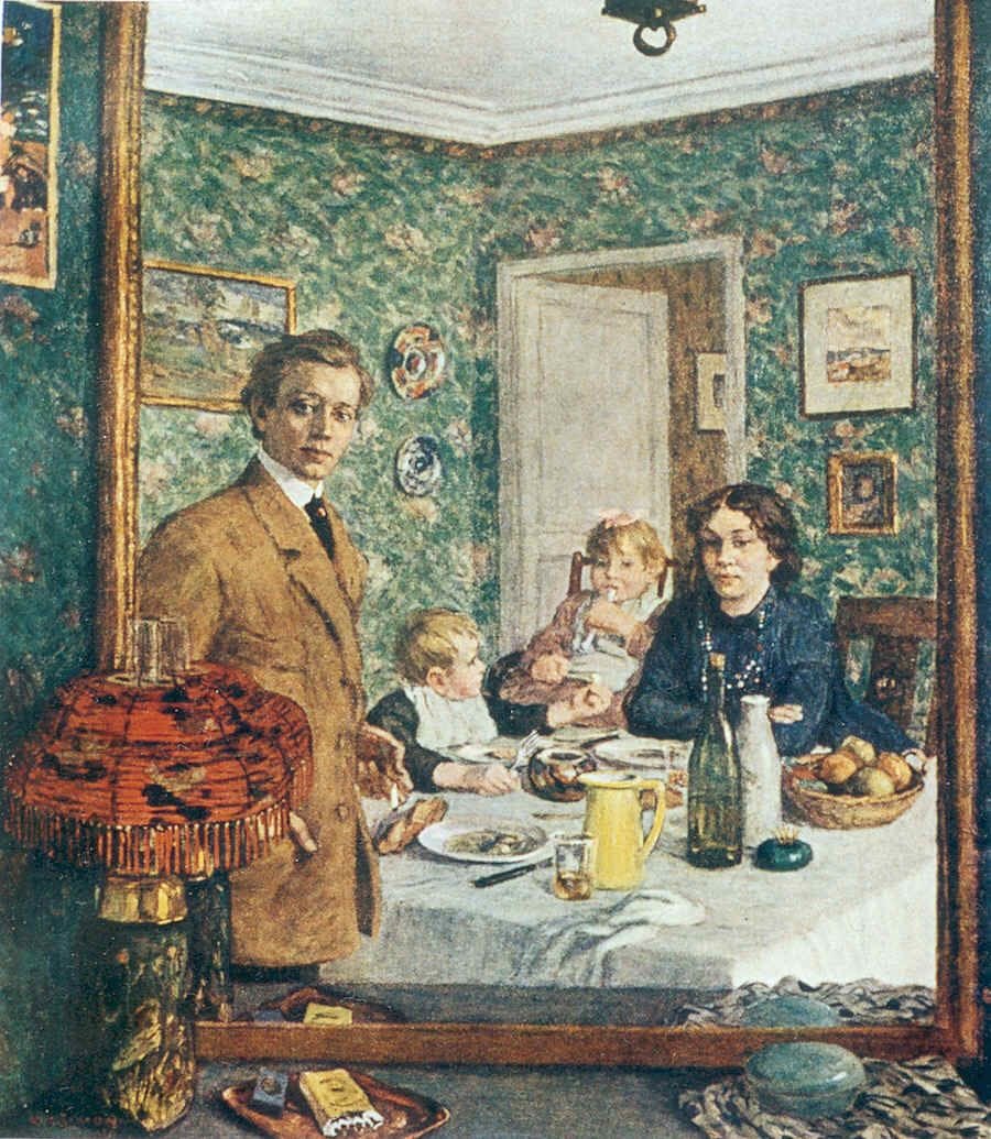Artwork Title: Portrait of the Family of the Artist in a Mirror, Paris