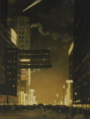 Artwork Title: New York at Night