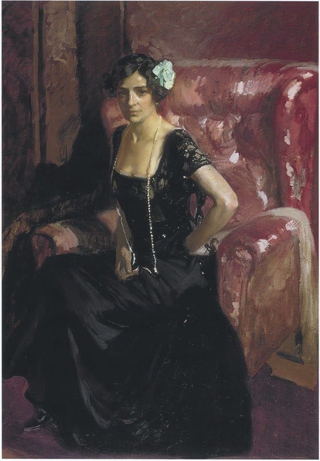 Artwork Title: Clotilde in an Evening Dress