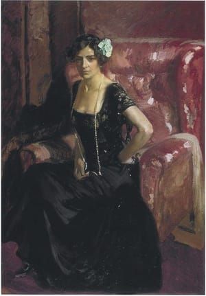 Artwork Title: Clotilde in an Evening Dress
