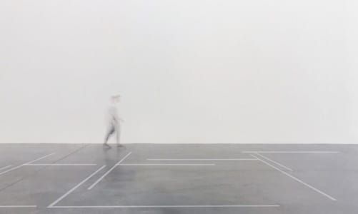 Artwork Title: Installation, 500X700 Cm Scotch On Floor,2017