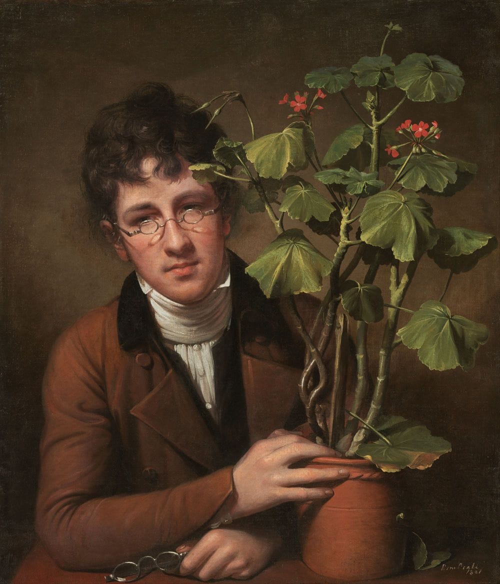 Artwork Title: Rubens Peale with a Geranium