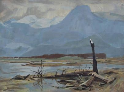 Artwork Title: Yukon's Looming Mountains Rise