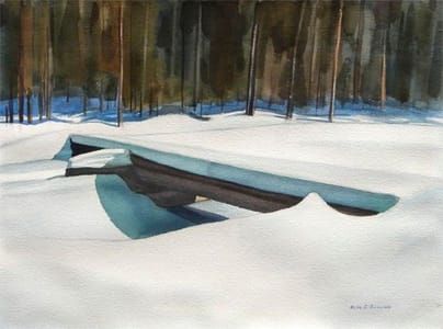 Artwork Title: Snow Covered Bridge