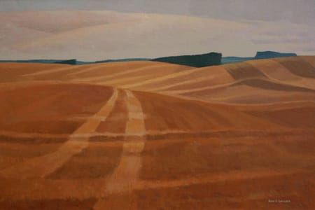 Artwork Title: Across the Stubble, North of Cartwright, Manitoba