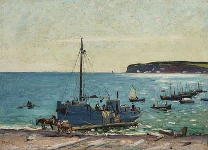 Artwork Title: Ships in the Harbour
