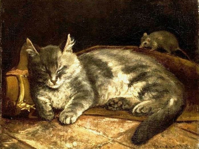 Artwork Title: Cat and Rat