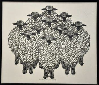 Artwork Title: Flock of Lambs