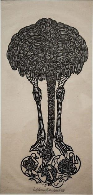 Artwork Title: Mother Ostrich