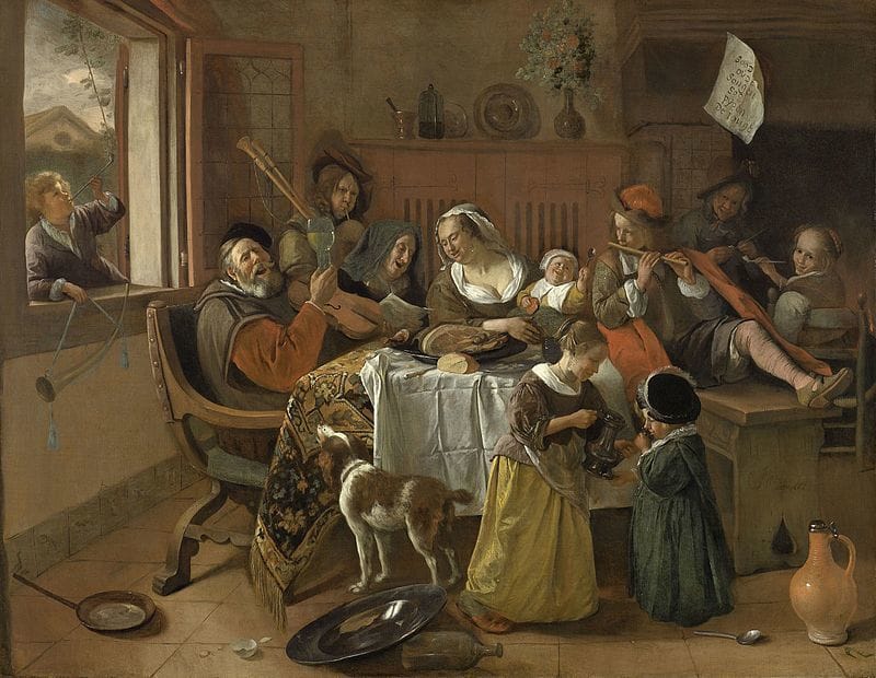 Artwork Title: Het vrolijke huisgezin (The Merry Family)