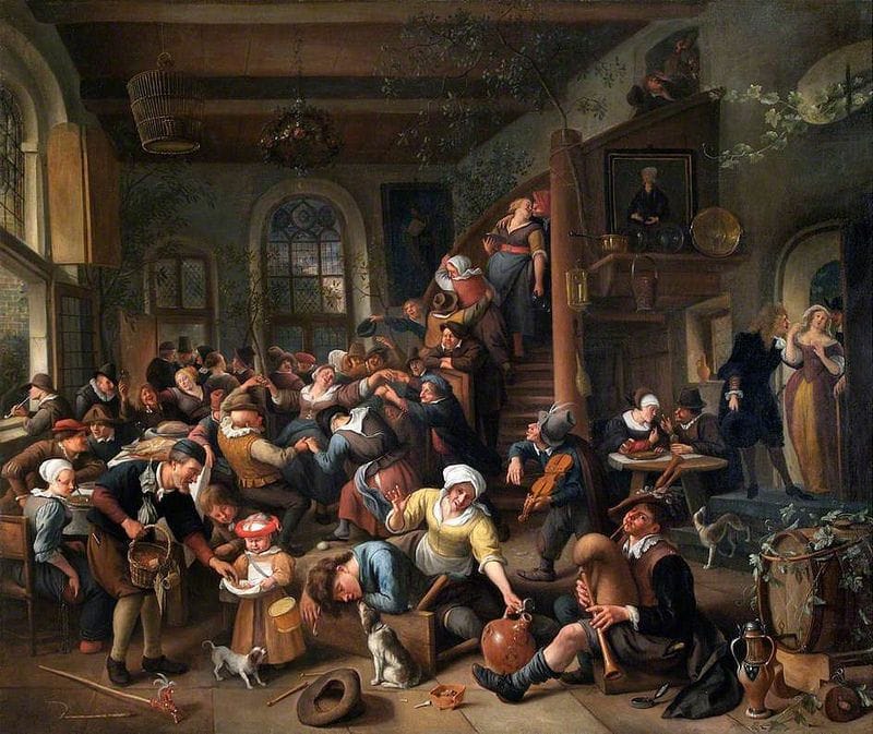 Artwork Title: The Egg Dance: Peasants Merrymaking in an Inn