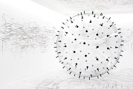 Artwork Title: ADA, an analog interactive installation, post-digital art-making machine, and kinetic sculpture