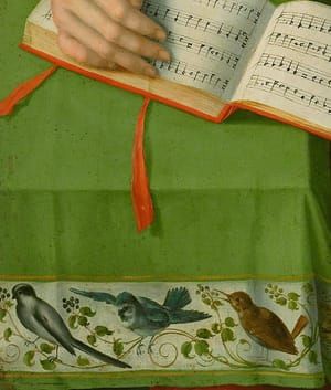 Artwork Title: Portrait of a Woman with a Book of Music