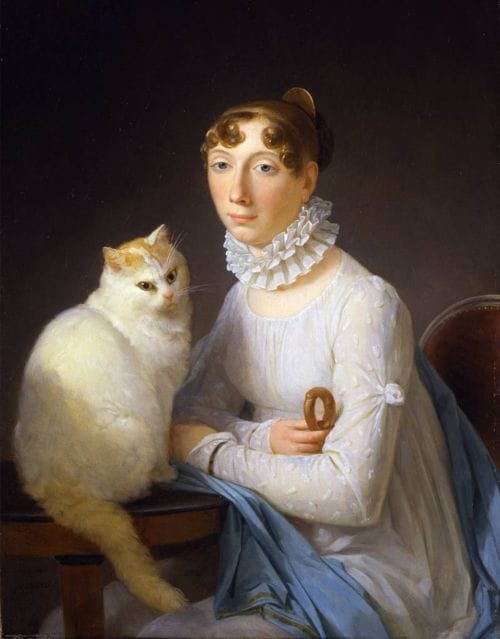 Artwork Title: Portrait of a Lady with Her Cat