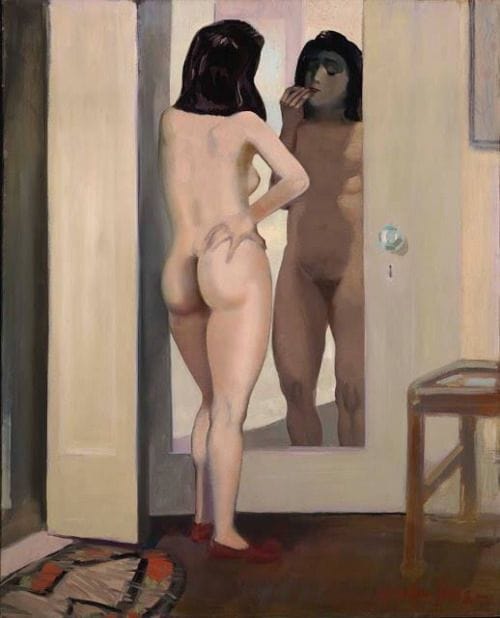 Artwork Title: Nude before Mirror