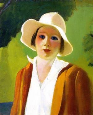 Artwork Title: Lady with White Hat,