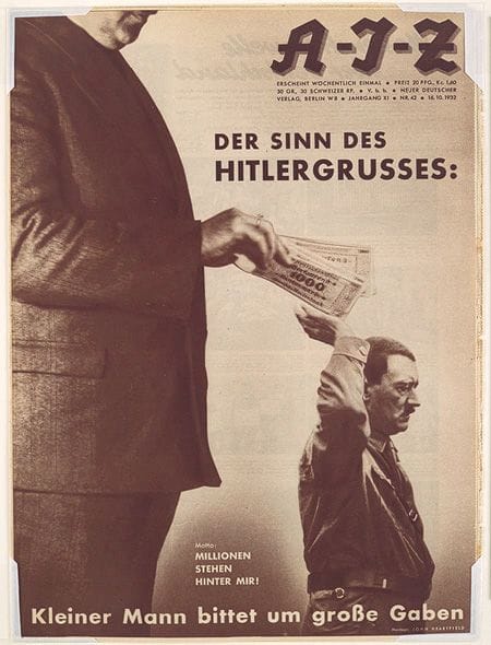 Artwork Title: Der Sinn des Hitlergrusses (The reason behind the Hitler salute)