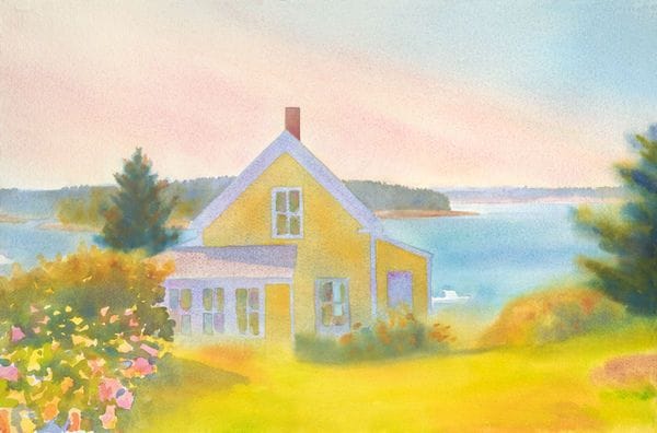 Artwork Title: Yellow House, Summer Afternoon
