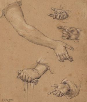 Artwork Title: Studies of Hands