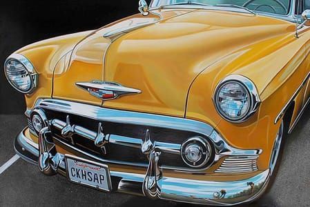 Artwork Title: Yellow Chevy