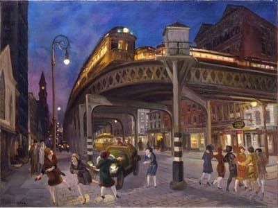Artwork Title: Sixth Avenue Elevated at Third Street