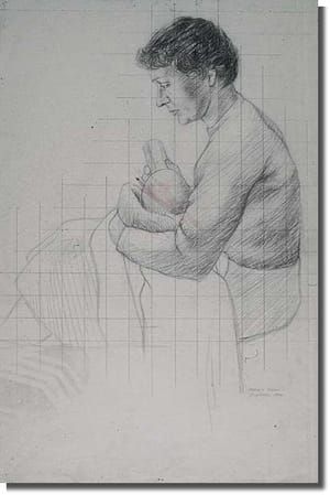 Artwork Title: Study for Family Portrait (Mary and John) 1959