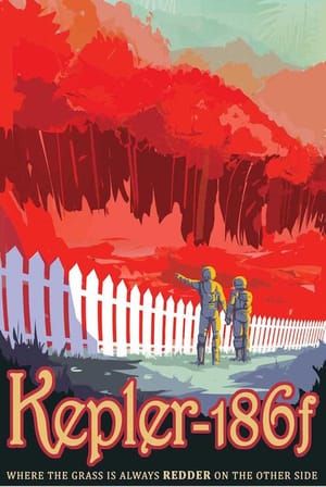 Artwork Title: NASA Retro Space Travel Illustrated Poster - Kepler 186f