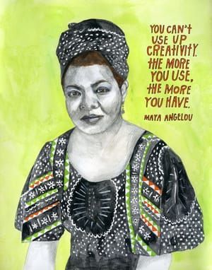 Artwork Title: Maya Angelou