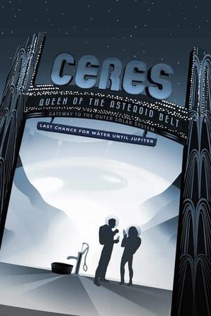 Artwork Title: NASA Retro Space Travel Illustrated Poster - Ceres