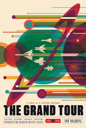 Artwork Title: NASA Retro Space Travel Illustrated Poster