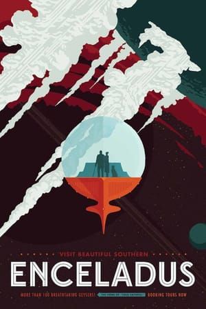 Artwork Title: NASA Retro Space Travel Illustrated Poster - Engeladus