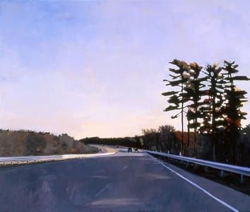 Artwork Title: Driving Back Alone, Late Fall,      February