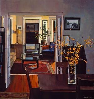 Artwork Title: Living Room at Night,      December