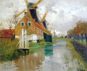 Artwork Title: Landscape With a Mill