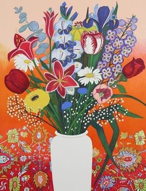 Artwork Title: Flowers, White Vase