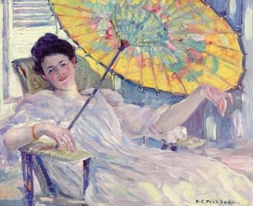 Artwork Title: Woman with Parasol