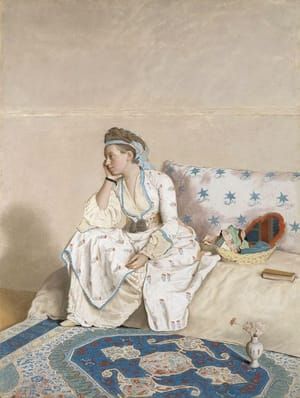 Artwork Title: Portrait of the artist’s wife, Marie Fargues, in Turkish dress