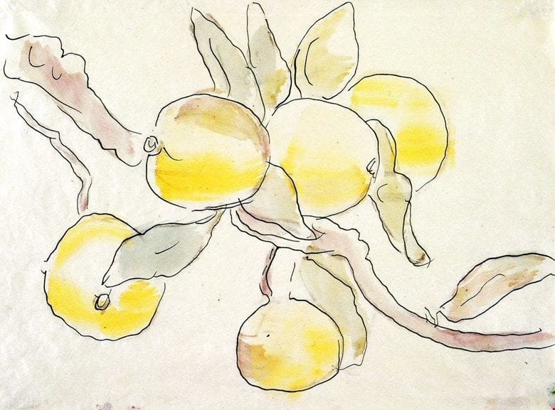 Artwork Title: Fig Branches with Apples