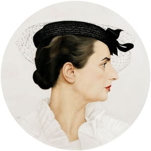 Artwork Title: Profile Portrait of Delfina, the Artist's Wife