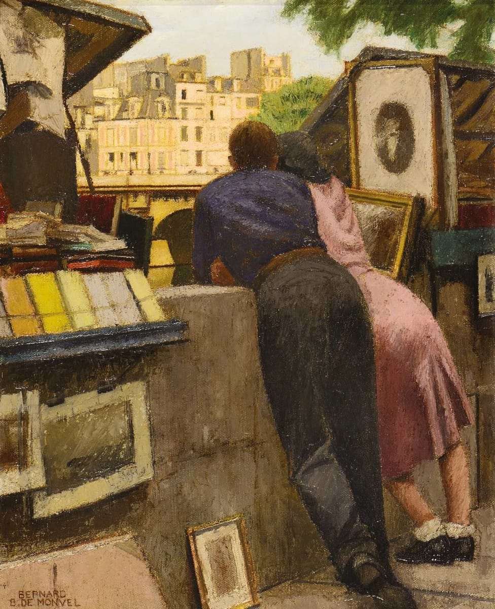 Artwork Title: Couple near Booksellers