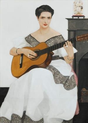 Artwork Title: Delfina Playing the Guitar