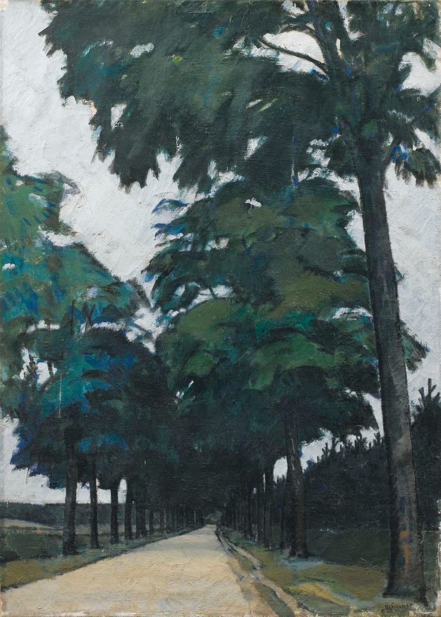 Artwork Title: Road Bordered with Pines