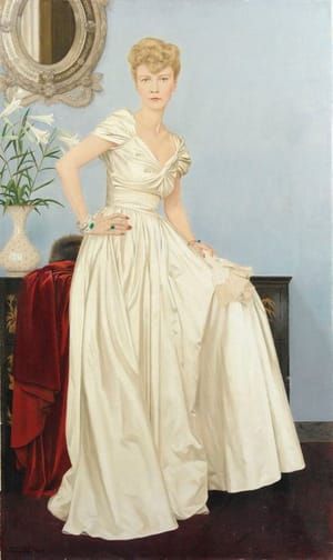 Artwork Title: Madam la Duchesse De Brissac Wearing an Evening Dress