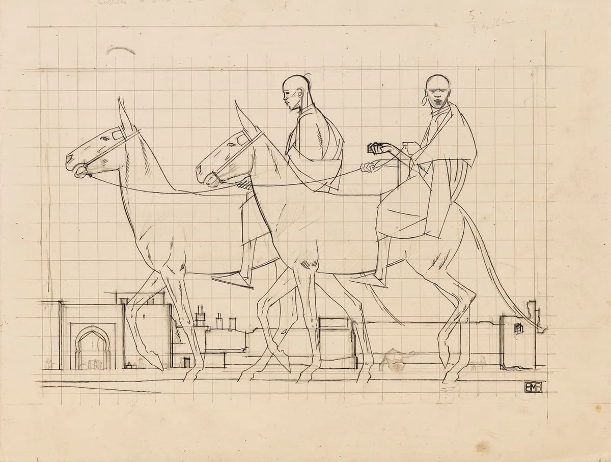 Artwork Title: Studies for Mules and Camels