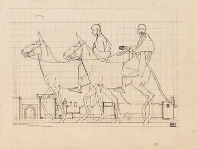 Artwork Title: Studies for Mules and Camels