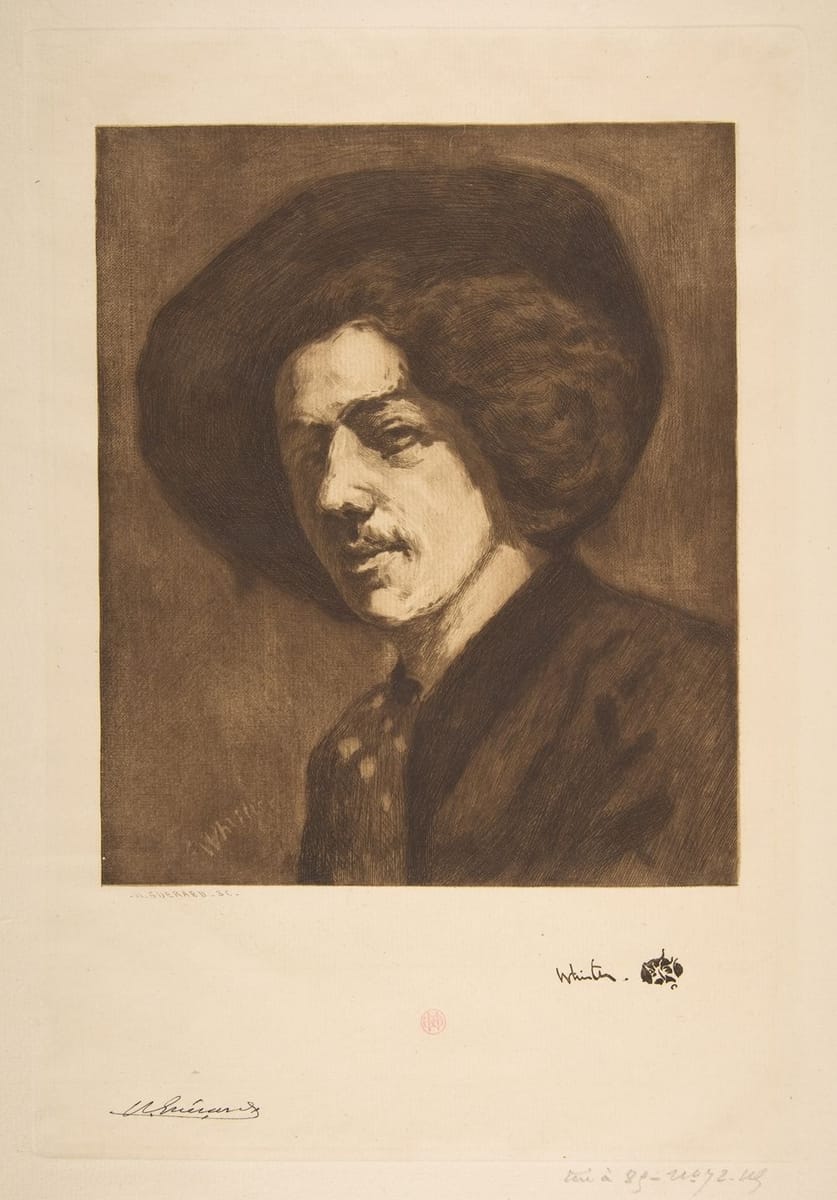 Artwork Title: Whistler's Portrait of Himself