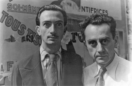 Artwork Title: Salvador Dalí and Man Ray, Paris
