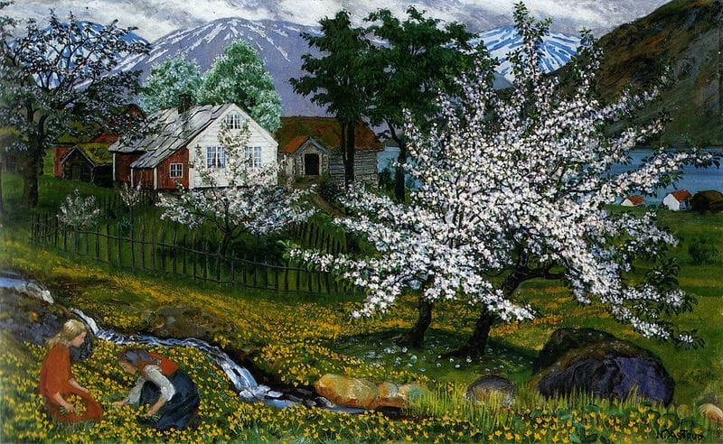 Artwork Title: Apple Trees in Blossom