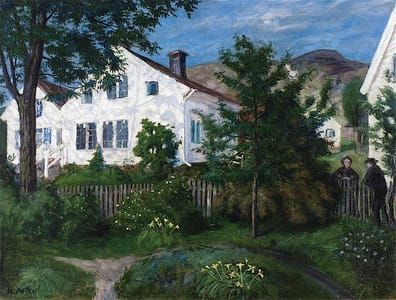 Artwork Title: The Parsonage by Moonlight